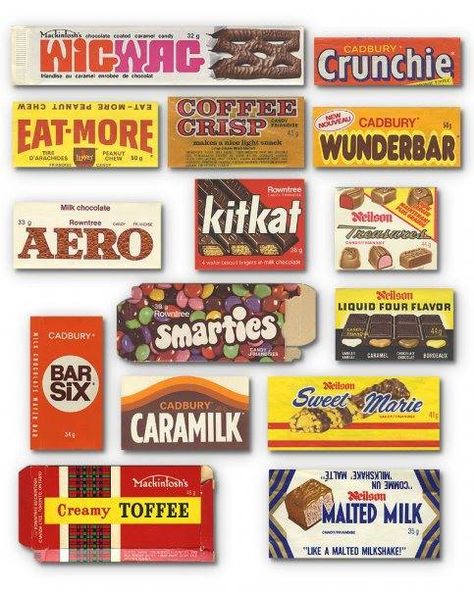 Too bad they don't make Bar Six anymore. Retro Chocolate Bars, Canadian Chocolate Bars, Cadbury Bar, Cadbury Crunchie, Old Candy, Nostalgic Candy, Malted Milk, Retro Candy, Childhood Memories 70s