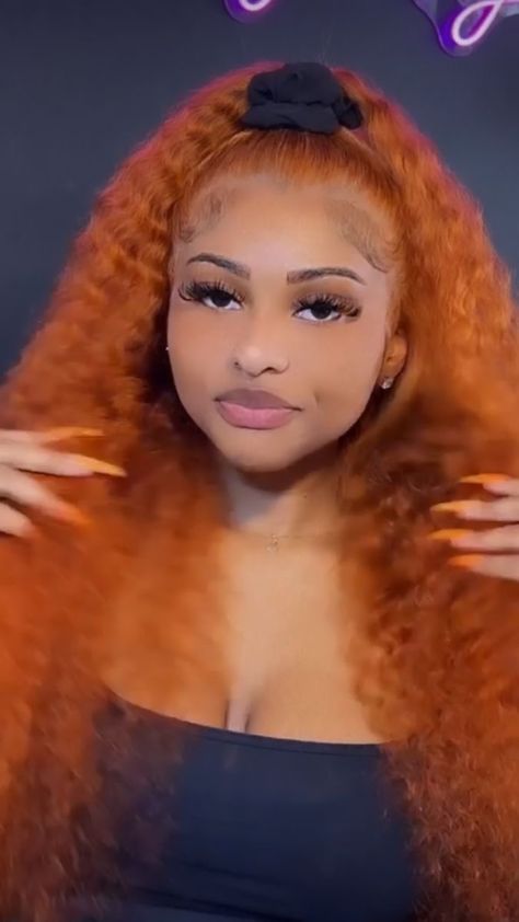 Ginger Lace Front Wigs Black Women, Wet And Wavy Wig Styles, Lace Wigs Black Women, Black Women Hairstyle Ideas, Half Up Half Down Weave, Vacay Hairstyles, Lace Wig Hairstyles, Birthday Hair Ideas, Frontal Styles