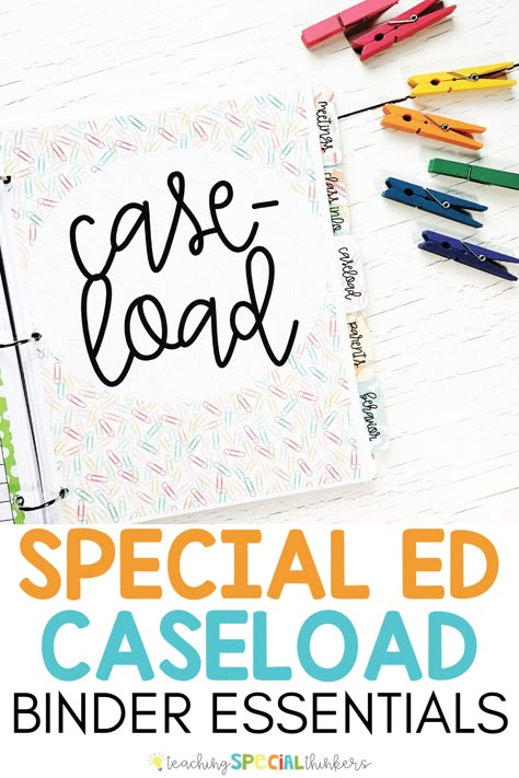 High School Intervention Specialist, Special Education Data Organization, Special Education Binder, Middle School Inclusion Teacher, Inclusion Teacher Organization, Special Education Planner, Sped Resource Room, Resource Teacher Organization, Special Education Teacher Planner