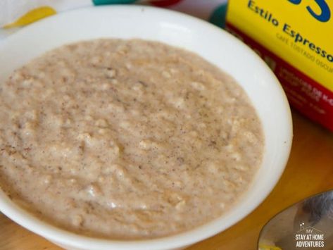 My Stay At Home Adventures Puerto Rican Breakfast - Puerto Rican Oatmeal Recipe Avena Puerto Rico Recipe, Puerto Rican Oatmeal Recipes, Puerto Rican Avena Recipes, Puerto Rican Oatmeal, Avena Recipe, Caribbean Breakfast, Puerto Rican Breakfast, Gardening Organization, Modern Homemaker