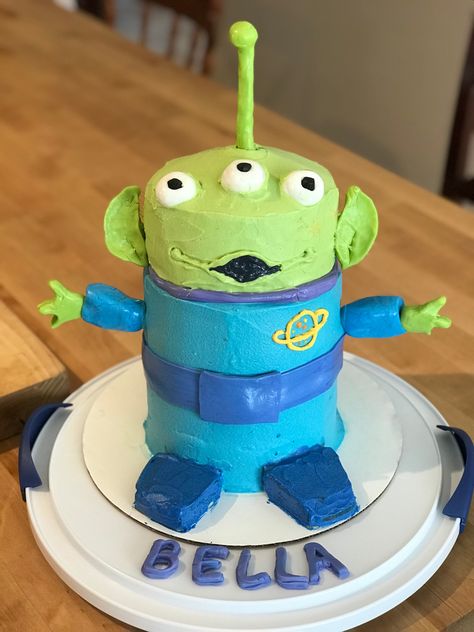 #aliencake #toystory #birthdaycake #coconutlimecake Toy Story Alien Cake, Coconut Lime Cake, Alien Cake, Toy Story Alien, Birthday Cakes, Cake Ideas, Toy Story, Birthday Cake, Toys