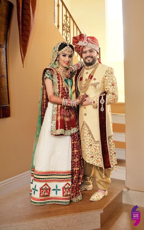 Candid Couple Shot - Bride in a Bright Sequinned Lehenga and Groom in a Traditional Suit. WeddingNet #weddingnet #indianwedding #indianbride #bride #bridal #sequinned #lehenga #bridallehenga #weddinglehenga #suit #green #gold #red  FOLLOW OUR INSTAGRAM @WEDDINGNET Hindu Wedding Photos, Wedding Photography India, शादी की तस्वीरें, Indian Bride Poses, Indian Bride Photography Poses, Indian Wedding Poses, Bride Photos Poses, Wedding Dresses Men Indian, Indian Wedding Photography Couples