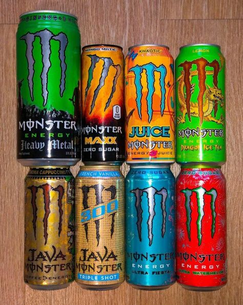 Energy Monster, Monster Energy Drinks, Monster Room, Monster Decorations, Monster Wall, Monster Energy Girls, Charm Bracelets For Girls, Monster Collection, Vibrant Aesthetic