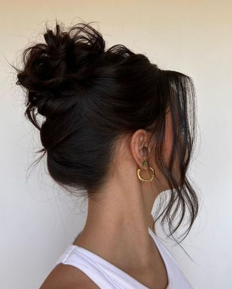 Bridesmaid Hair Inspo, High Bun Hairstyles, High Hair, Guest Hair, Bridesmaid Hair Makeup, Formal Hair, European Hair, Work Hairstyles, Wedding Hair Makeup