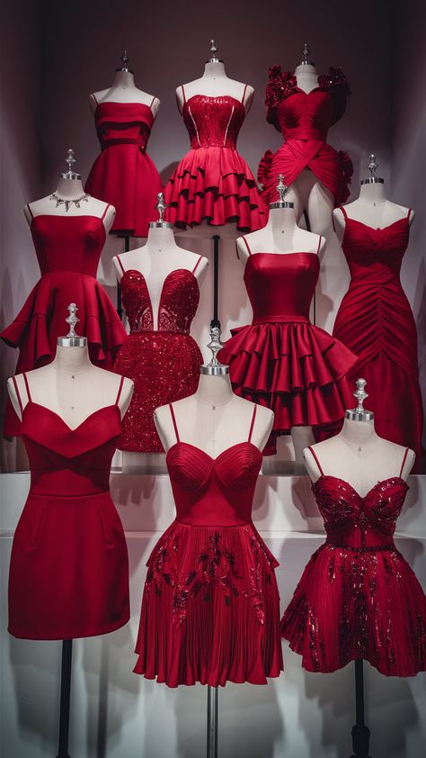 #partydress #dressupparty #redminidress #style Red Aesthetic Dress, Red Christmas Dresses, Fancy Christmas, Red Christmas Dress, Christmas Shoot, Christmas Dresses, Aesthetic Dress, Dresses Formal Elegant, Dressup Party