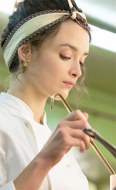 The Hundred-Foot Journey - Charlotte Le Bon as Marguerite Charlotte Le Bon, Katie Clark, Hairstyles For Gowns, Chef Wear, Female Chef, Chef Clothes, French Country Kitchen, Joy Of Cooking, Chef Life