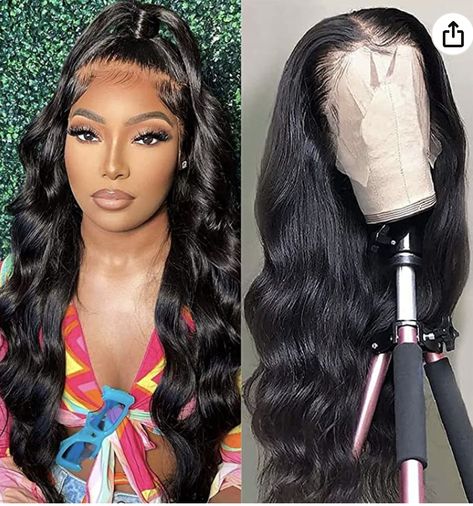 150% Density Brazilian Virgin Hair Pre Plucked with Baby Hair Click link for more information Body Wave Frontal, Body Wave Lace Front Wigs, Hair Wigs For Black Women, Ponytail Bun, Lace Front Wigs Human Hair, Wigs Human Hair, Body Wave Wig, Brazilian Virgin Hair, Hair Quality