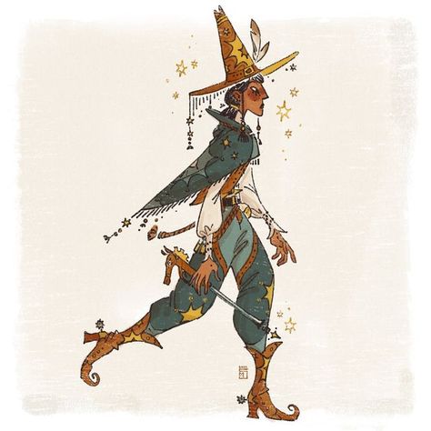 Wizard Outfit Dnd, Modern Wizard Character Design, Wizard Art Character Design, Dnd Wizard Art, Wizard Dnd Character Design, Dnd Wizard Character Design, Cowboy Wizard, Wizard Character Art, Dnd Cowboy