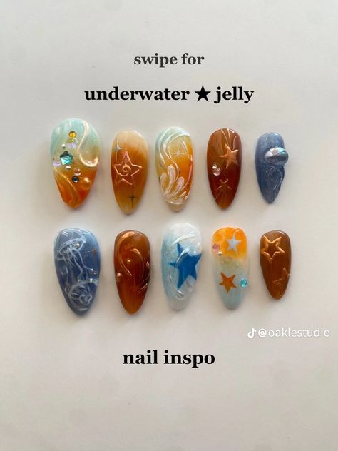 Grunge Nails, Pretty Gel Nails, Really Cute Nails, Soft Nails, Nail Tattoo, Jelly Nails, Kawaii Nails, Manicure Y Pedicure, Dream Nails