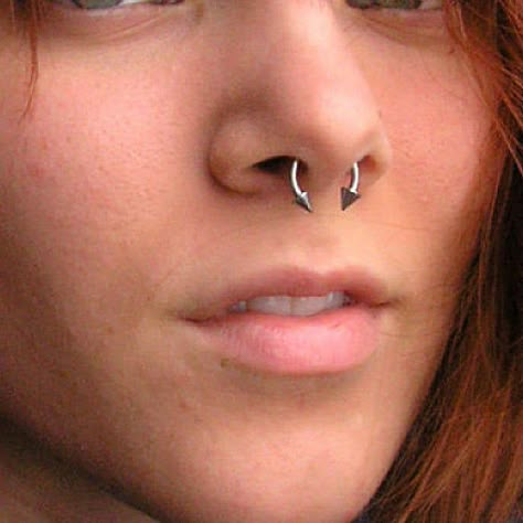 Model is wearing a 10mm Surgical Stainless Steel 16g 10mm Diameter SEPTUM SPIKED HORSESHOE Quantity: 1 Gauge: 16g Size: 10mm Ball Size: 3mm Spikes Material: 316L Surgical Stainless Steel Color: Many Colors Available I ship Fast! Please have all your info right. Orders ship same to next business day. Neither UPS nor USPS guarantee their transit times, and delays do happen from time to time. Visit our store https://www.etsy.com/shop/HoleExperience Septum Piercing Jewelry Spike, Spike Nostril Piercing, Spiked Septum Piercing, Septum Piercing Jewelry Horseshoe, Septum Pericing, Spike Septum Piercing, Silver Septum Piercing, Septum Piercing Men, Piercings Septum