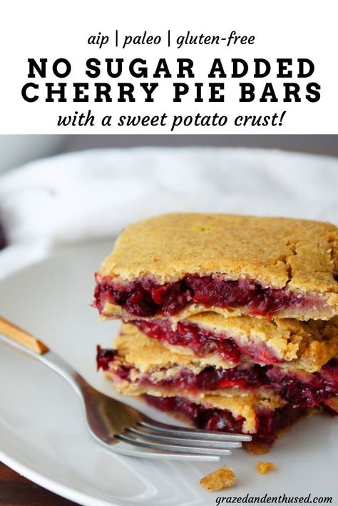 Aip Pie, Aip Dessert Recipes, Aip Sweets, Aip Vegan, Aip Baking, Aip Diet Recipes, Cherry Pie Bars, Autoimmune Paleo Recipes, Aip Paleo Recipes