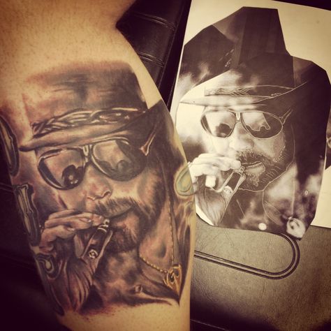 Hank Williams jr portrait done by bob price at inferno studios Hank Jr Tattoo, Hank Williams Jr Tattoo, Jr Tattoo, Hank Jr, Hank Williams Jr, Hank Williams, Hand Tattoos For Guys, Custom Tattoo, Deer Hunting