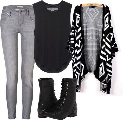 b132ecc1609bfcf302615847c1caa69adesc52010669ri Jeans Gris, Closet Outfits, Jeggings Outfit, Grey Jeans Outfit, Malia Hale, Outfits Formal, Look Boho Chic, Look Legging, Jeans Outfit Winter