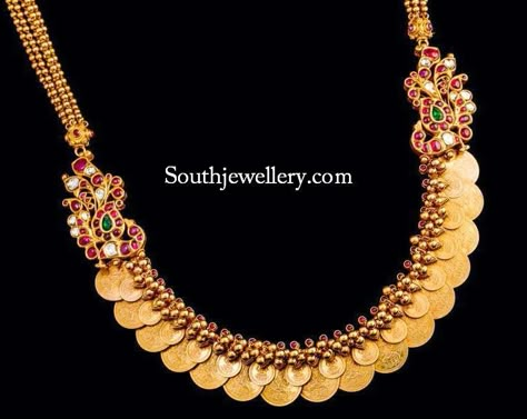 latest kasulaperu designs 2014 Kasula Peru, South Jewellery, Kasu Mala, Latest Jewellery Designs, Latest Indian Jewellery, Antique Gold Jewelry Indian, Gold Necklace Indian, Wedding Jewellery Collection, Antique Gold Jewelry