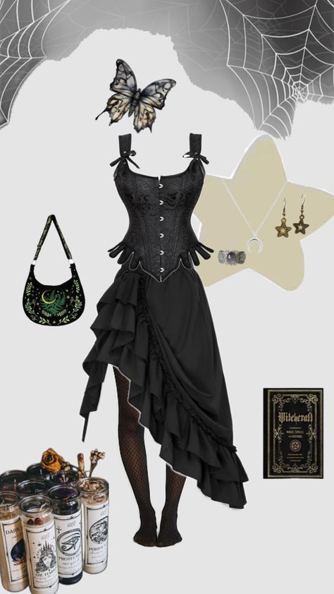 #witch #witchy #outfit #halloween #corset Halloween Corset, Outfit Halloween, Witch Outfit, Witch, Halloween