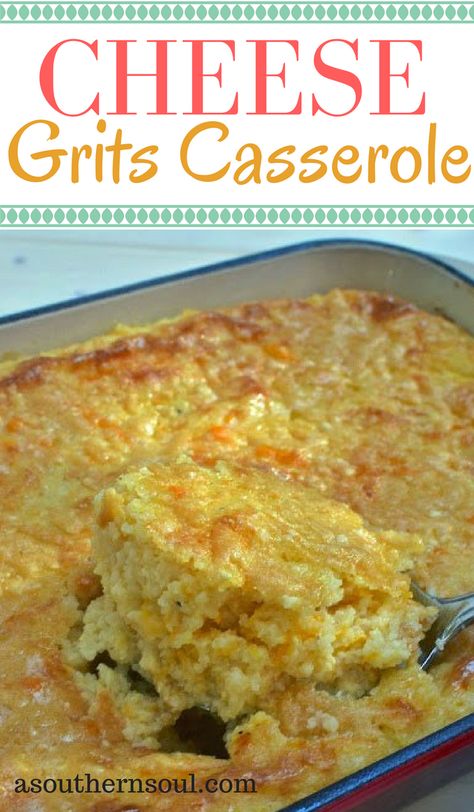 Cheese Grits Casserole, Grits Casserole, How To Cook Grits, Creamy Grits, Cheesy Grits, Grits Recipe, Cheese Grits, Breakfast Brunch Recipes, Quick Cooking