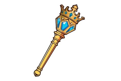 Scepter Drawing, Royal Scepter, Paper Duck, 3d Font, Logo Psd, Technology Icon, Clip Art Borders, Card Banner, House Vector