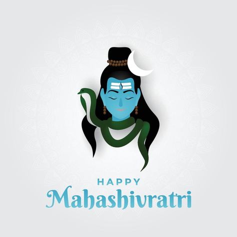 Vector illustration of Happy Mahashivratri, lord shiva, shivratri Mahashivratri Illustration, Happy Mahashivratri, Holi Party, One Word Instagram Captions, Prabhas Pics, Simplistic Tattoos, God Illustrations, Instagram Food, Photo Backdrop