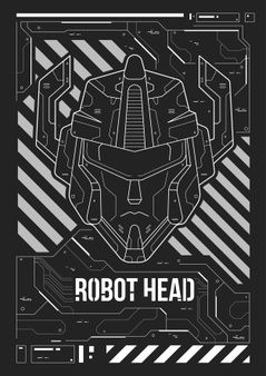 Futuristic Poster, Cyberpunk Tech, Black Friday Sale Design, Print Brochure, Head Template, Robot Head, Futuristic Helmet, Mechanical Animals, Futuristic Background