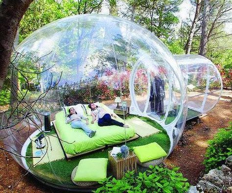 Transparent Bubble Hotel Set Up at South Gate in Bath ! Bubble Hotel, France Hotel, Hotels In France, Bubble Tent, W Hotel, Unique Hotels, Future House, Glamping, Outdoor Bed