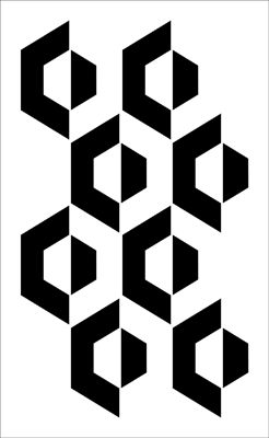 Art Stencil Ideas, Geometric Stencil Patterns, Notan Design, Pattern Geometric Design, Figure Ground, Geometric Stencil, Pattern Stencil, Geometric Pattern Art, Stenciled Floor