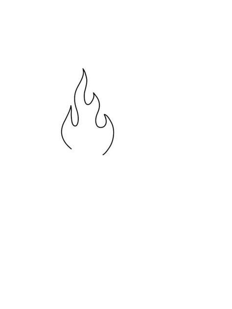 Fire Simple Tattoo, Single Line Flame Tattoo, Small Flame Tattoo Simple, Ide Tato Simple, Mini Flame Tattoo, Flame Line Tattoo, Fire Line Tattoo, Fire Tattoo Simple, Minimalist Flame Tattoo