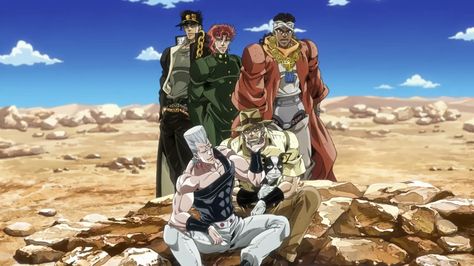 JoJo's Bizarre Adventure: Stardust Crusaders Jojo Prints, Crusader Wallpaper, Jojo Stardust Crusaders, Jojo Jojo, Johnny Joestar, Stardust Crusaders, Joseph Joestar, Jojo Parts, Jojo's Bizarre Adventure Anime