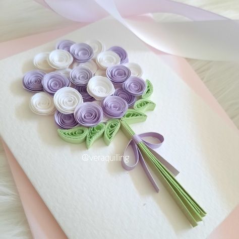 Quiling Paper Art Flowers, Paper Curling Art, Paper Craft Wall Decor, Quiling Paper Art, Quilling Flower Designs, Handmade Greeting Card Designs, Paper Quilling Flowers, Paper Quilling Cards, Paper Art Design