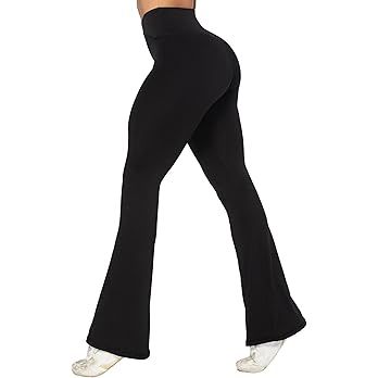 Sunzel Flare Leggings for Women V Crossover High Waisted Tummy Control Casual Workout Gym Bootcut Flared Yoga Pants Black : Amazon.ca: Clothing, Shoes & Accessories Flare Legging, V Neck Tank Top, Leggings For Women, Gym Running, Best Leggings, Flare Leggings, Workout Gym, Spandex Fabric, Workout Leggings