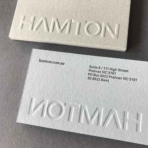 Business Card Embossed, Emboss Business Card, Blind Emboss, Luxe Business Cards, Architecture Brochures, Wedding Business Card, Branding Checklist, Brand Colour Schemes, Embossed Business Cards