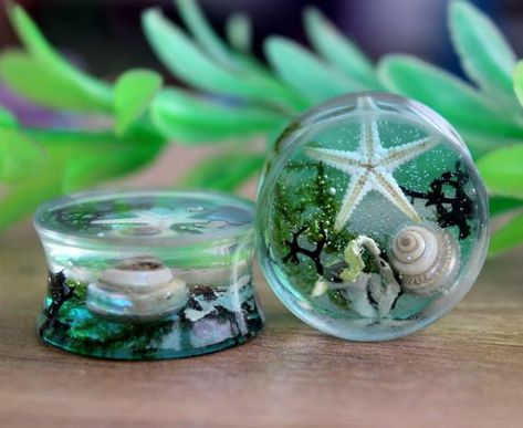 Ocean Terrarium, Nature Terrarium, Terrarium Water, Goth Corsets, Water Mermaid, Pretty Plugs, Terrarium Moss, Line Drawing Tattoos, Terrarium Wedding