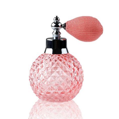 Perfume Vintage, Old Perfume Bottles, Black Perfume, Refillable Perfume Bottle, Bottle Spray, Perfume Bottle Design, Pink Perfume, Black Bath, Crystal Perfume Bottles