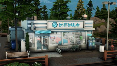 Tray Files: HERE (google drive) HERE (sfs) Sims 4 Tray Files House, Sims 4 Laundromat, Ts4 Lots, Ts4 Builds, Sims 2 House, Sims Challenge, Cc Sims4, House Flippers, Family Oriented