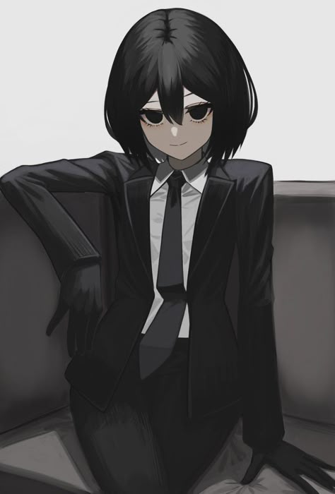 Anime Suit, Dessin Adorable, 영감을 주는 캐릭터, Anime Oc, Female Character Design, Art Anime, Dark Anime, Suit And Tie