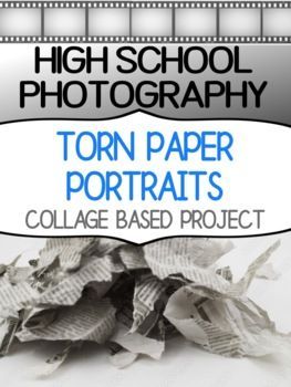 This is a cheap, super accessible project that I do with my high school photography students to teach them about VALUE and CONTRAST - two key ideas for any photographer!Sometimes photography class can be difficult to manage because if they're not working on photo shoots, they need other engaging activities to keep them learning.  This is perfect.It asks students to create TORN PAPER PORTRAITS - using paper from magazines, newspapers, found scraps of fabric, etc.  Anything with white/grey tones/b #photoshop #photoshoptutorial #photoshoptips #photoshoptricks #photoshopideas #photoshopeffects #photoshopdigitalbackground #photoshopshortcut #photoshopstyles High School Photography Projects, Creative Collage Ideas Projects, Photography Curriculum, Photography Lessons High School, Highschool Photography, Classroom Photography, Photography Teaching, Photography Project Ideas, Photography Art Projects