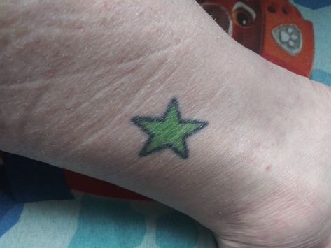 Left ankle Lime Plant Tattoo, Neon Green Tattoo, Lime Wedge Tattoo, Personal Tattoos, Green Tattoos, Green Star, Lime Green, Tattoo Quotes, Tattoos