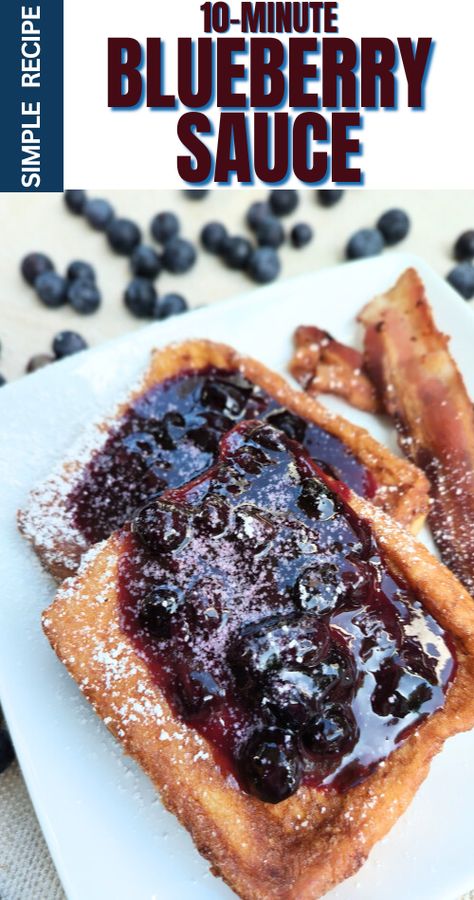 Blueberry Compote Pancakes, Ihop Blueberry Pancakes, Blueberry Sauce For Pancakes, Blueberry Compote Recipe, Blueberry Recipe, Blueberry Pancakes Recipe, Compote Recipe, Blueberry Compote, Blueberry Sauce