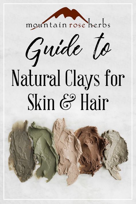 Guide to Types of Cosmetic Clay & Their Uses Coffee Facial, Mountain Rose Herbs, Mountain Rose, Skin And Hair Care, Homemade Lotion, Home Remedies For Hair, Natural Therapy, Skin Complexion, Ins And Outs