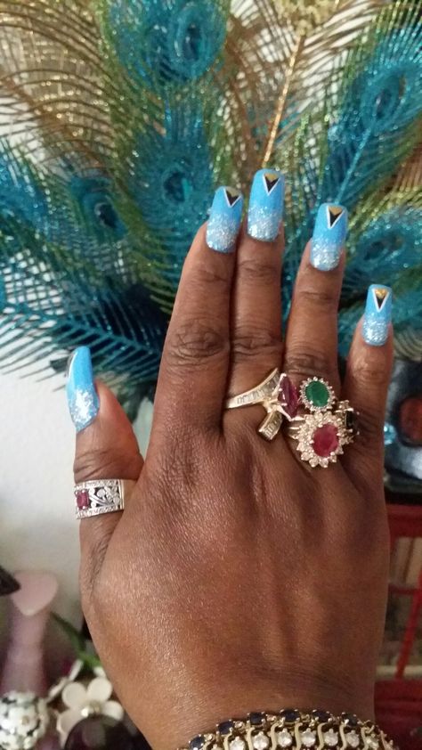 St lucia flag nail design Carribean Nails Designs, Caribbean Nails Designs, Carribean Nails, Caribbean Nails, St Lucia Flag, Caribbean Flags, Flag Nails, St Lucia, Nail Salon