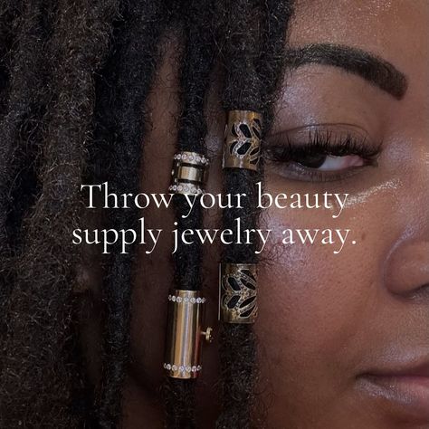 Consider upgrading your hair jewelry and adding some luxury to your hair routine. At Zigley’s we offer 18-karat gold hair jewelry with some pieces crafted with high quality diamonds! #locstyles #womenwithlocs #locjourney #locs #locstylesforwomen #locnation #texturetuesday #locwashday #locbob #naturalhair #naturalhaircommunity #hairaccessory #locjewelry Gold Hair Jewelry, Natural Hair Accessories, Loc Jewelry, Natural Hair Community, Hair Routine, Loc Styles, Hair Routines, Gold Hair, Beauty Supply