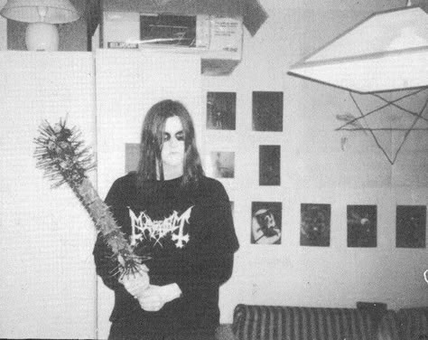 Count Grishnackh/Varg Vikernes, 1992 Norwegian Black Metal, Mayhem Black Metal, Solo Pfp, Black Metal Art, Chaos Lord, Extreme Metal, Metal Albums, Music Pics, Mötley Crüe