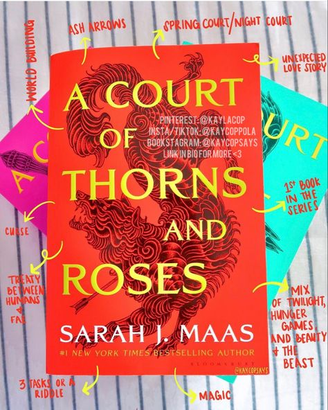 A court of thorns and roses book post A Quart Of Thorns And Roses, A Count Of Thorns And Roses, A Thorn Of Courts And Roses, Book Tropes, Unexpected Love, Roses Book, Nerd Herd, Court Of Thorns And Roses, Reading Tracker