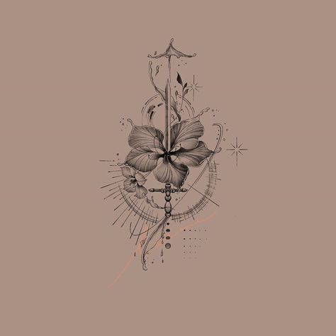 Hong Kong Tattoo Ideas, Bauhinia Flower Tattoo, Bauhinia Tattoo, Kong Tattoo, Hong Kong Tattoo, Dainty Tattoos, Tattoo Flash, Minimal Tattoo, Dreamcatcher Tattoo