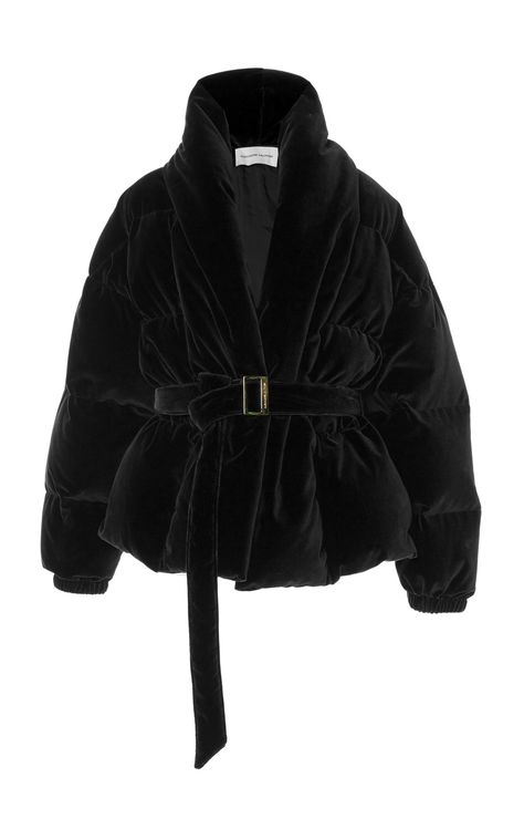 Velvet Puffer Jacket, Winter Coat Short, Piece Highlights, Elegant Outfit Classy, Chic Coat, Alexandre Vauthier, Dressed To The Nines, Dolce E Gabbana, Velvet Jacket