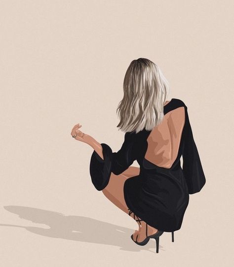 Power Woman Illustration Art, Boss Woman Illustration, Woman Illustration Blonde, Blonde Illustration, Girly Art Illustrations Life, Fashion Drawing Sketches, Girl Background, Cute Fall Wallpaper, Girly Wall Art