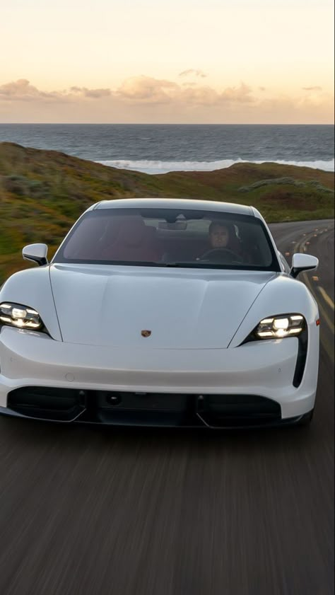 Porche Taycan Aesthetic, Porsche Taycan Aesthetic, Porche Taycan Turbo S, Car Ideas Accessories, Taycan Porsche, Electric Porsche, Car Decorations Ideas, Porche Car, Porsche Taycan Turbo S