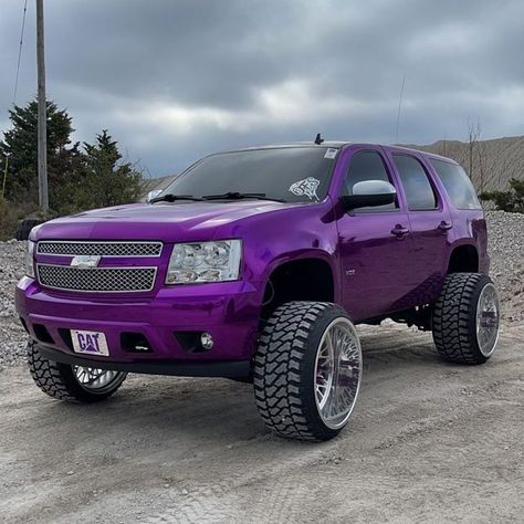 Chevy Tahoe Wrapped, Car Wrap Ideas, Lifted Tahoe, Lifted Suv, Lifted Chevy Tahoe, Blazer K5, Gmc Denali, Muscle Truck, Custom Pickup Trucks