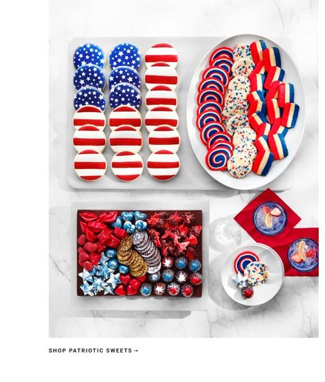 Shop Patriotic Sweets American Flag Cookies, Flag Cookies, 30 Cookies, Wine And Beer Fridge, Summer Cocktail Menu, Chocolate Board, Sipping Chocolate, Grilling Menu, Fruit Cream