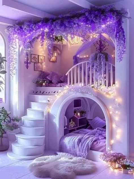 Nice Beds, Babies Rooms, Purple Bedroom Decor, Comfortable Bedroom Decor, Amazing Bedroom Designs, Dream Bedroom Inspiration, Purple Bedrooms, Diy Room Decor For Teens, Luxury Room Bedroom