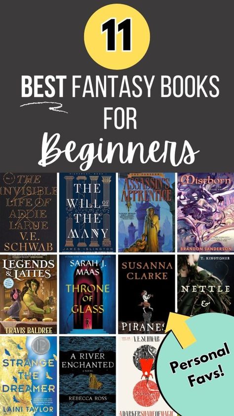 11 Best Fantasy books for beginners - collage of 11 book recommendations Books For Beginning Readers, Fantasy Literature, Dark Spirit, Magic System, Romantic Fantasy, Fantasy Books To Read, Fantasy Novel, Fantasy Romance, Fantasy Novels